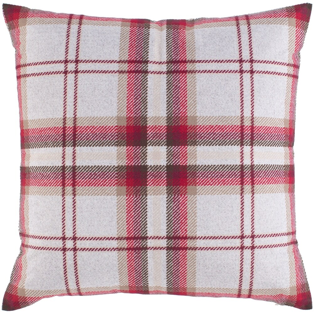 Artistic Weavers Kip Classic Plaid Knit 18 inch Throw Pillow