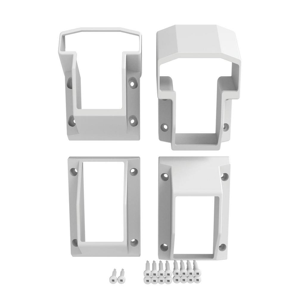 Veranda T-Rail Vinyl Railing Stair Bracket Kit 73045542