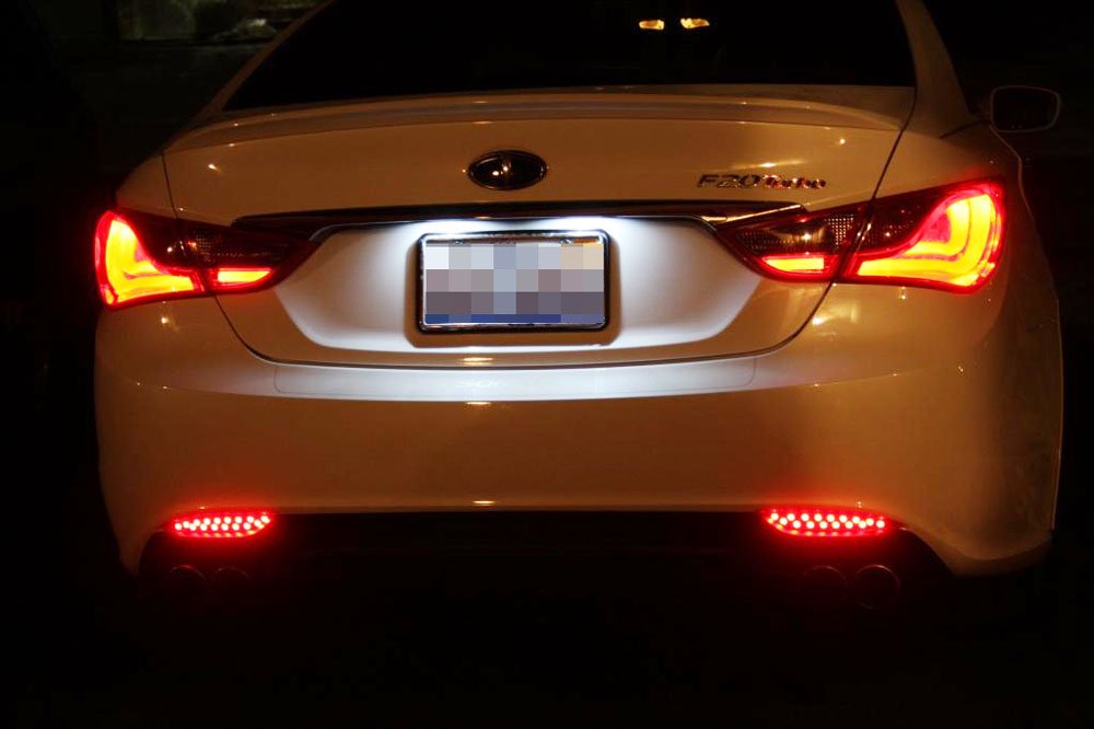 iJDMTOY OEM-Fit 3W Full LED License Plate Light Kit Compatible With 11-14 Hyundai Sonata YF i45 i40， Powered by 18-SMD Xenon White LED