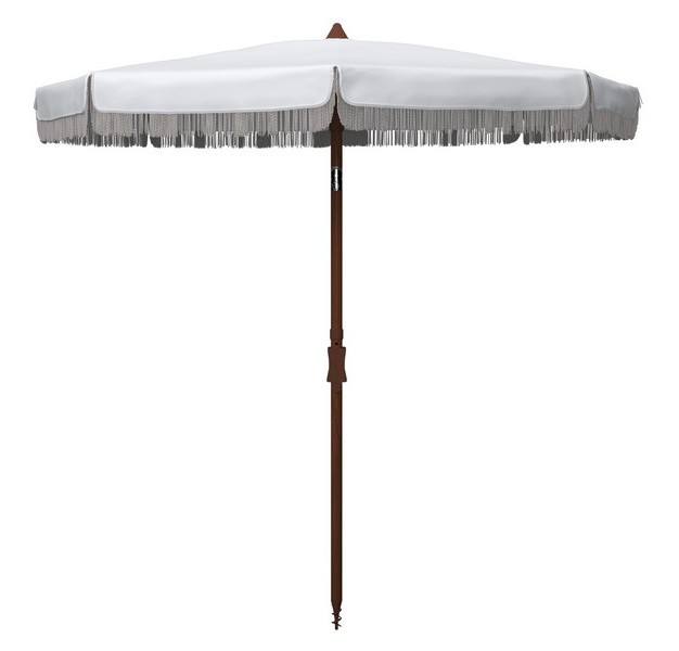 Estonia 6 5 Ft Fringe Beach Umbrella Safavieh