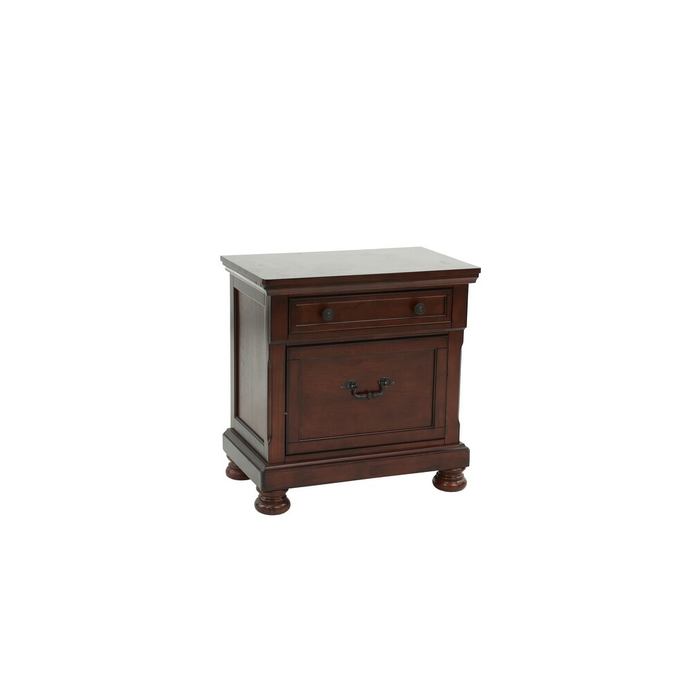 Bedroom Wooden Night Stands with Large Storage Space Drawer，Farmhouse Lving Room Side Table，for Bedside End Table Furniture