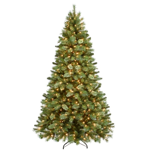 Puleo International 7.5 ft. PreLit Teton Pine Artificial Christmas Tree