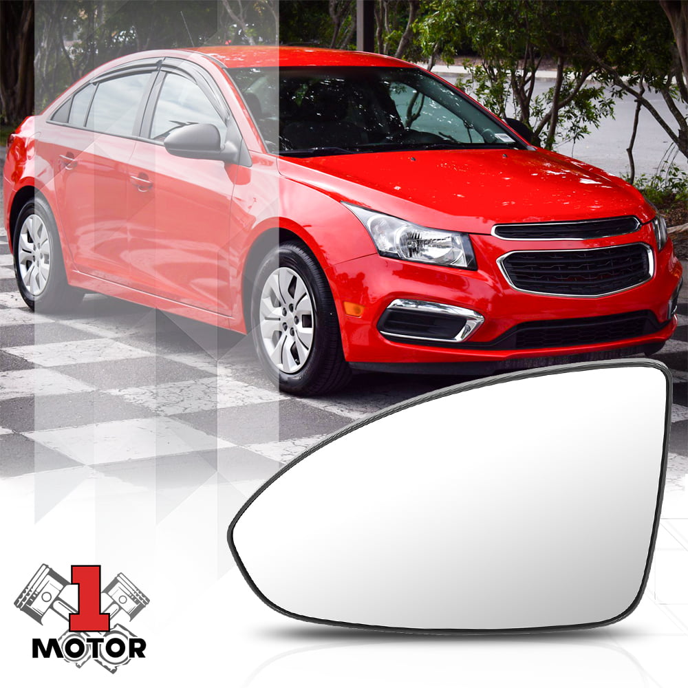 [Left] LH Driver Side Mirror Glass OE Style Replacement for 11-16 Chevy Cruze