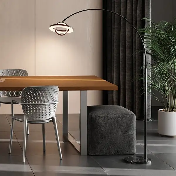 LED Floor Lamp with Adjustable Color Temperature and Remote Control