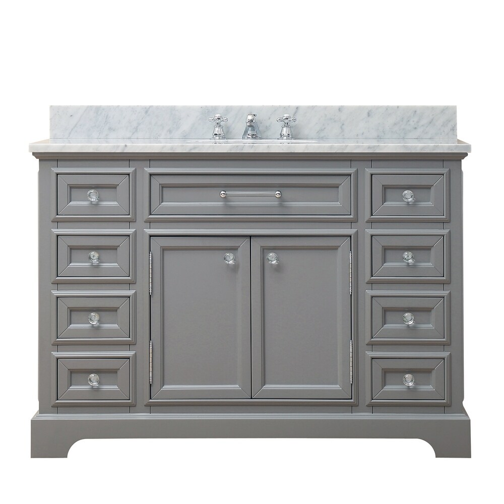 Water Creation Derby 48 inch Cashmere Grey Single Sink Bathroom Vanity