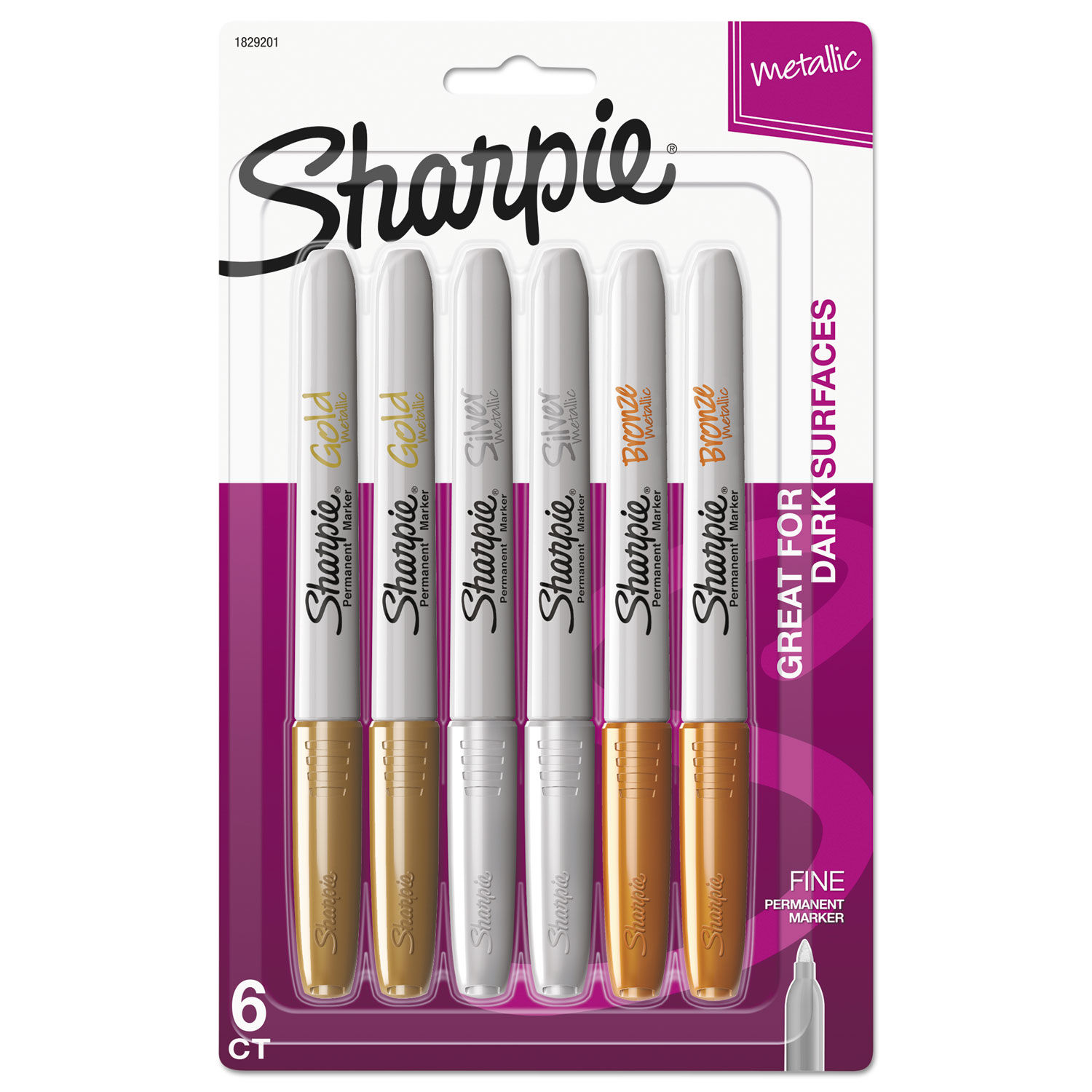 Metallic Fine Point Permanent Markers by Sharpieandreg; SAN1829201