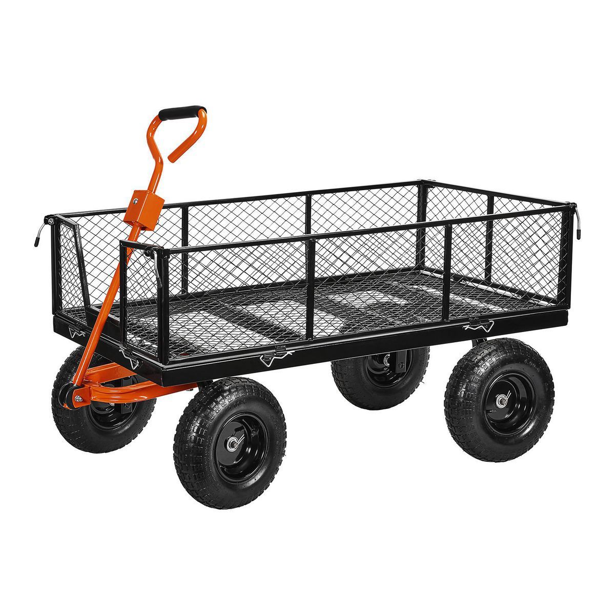 1200 lb. Capacity Steel Utility Cart with Removable Sides