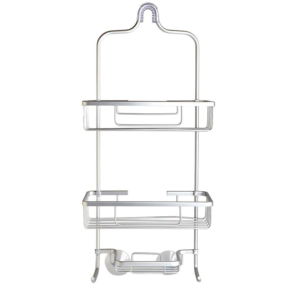 m MODA at home enterprises ltd. ALUMA Shower Caddy SATIN 305867-SATIN