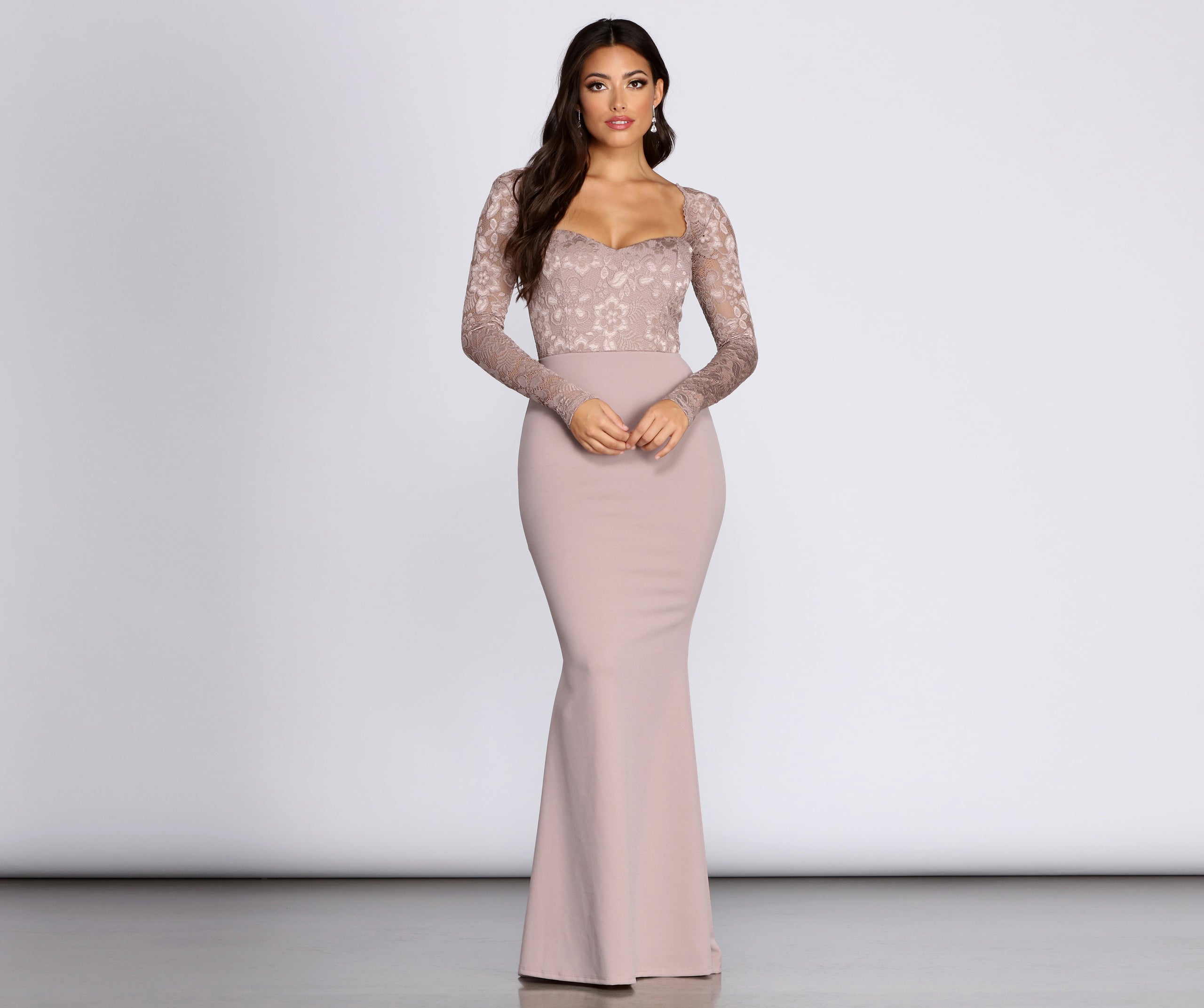 Lacey Mermaid Formal Dress