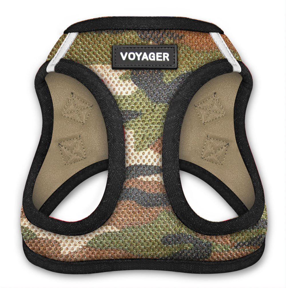 Voyager All Weather Step-in Mesh Harness for Dogs by Best Pet Supplies - Army Base， X-Large