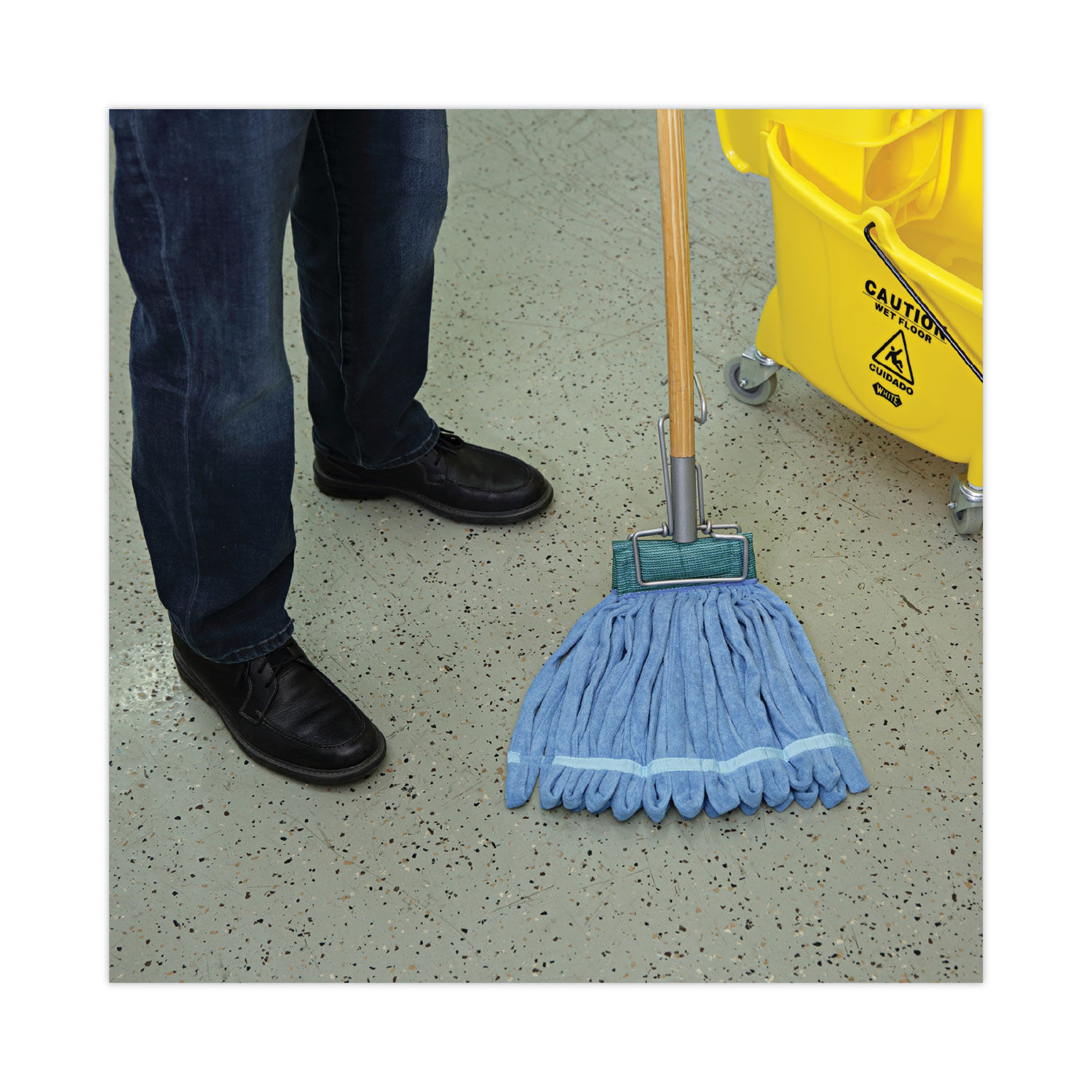 Microfiber Looped-End Wet Mop Heads by Boardwalkandreg; BWKMWTMBCT