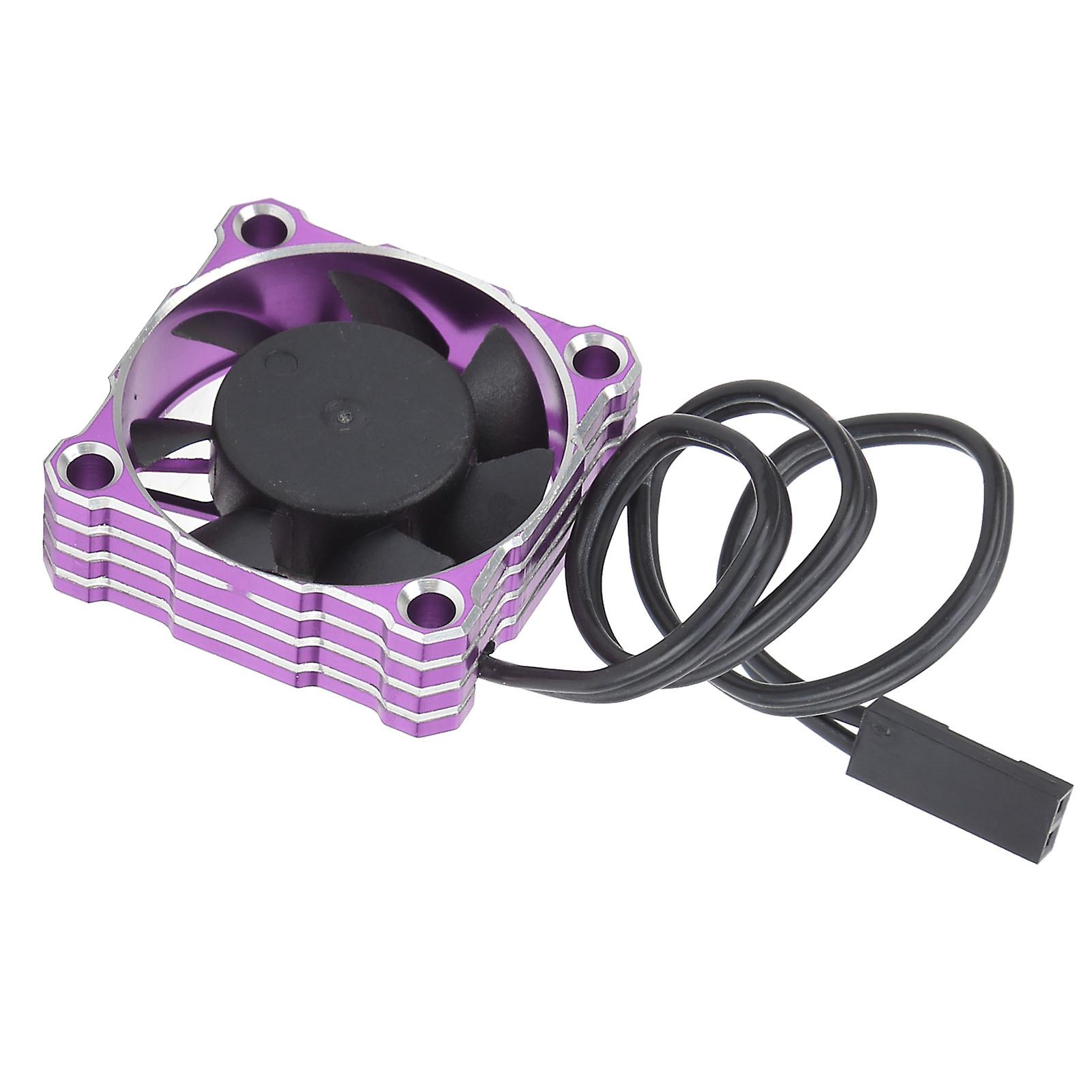 Rc Car Cooling Fan Waterproof For Competition High Speed Motor 16000rpm 30 X 30mm 5-9v(purple )