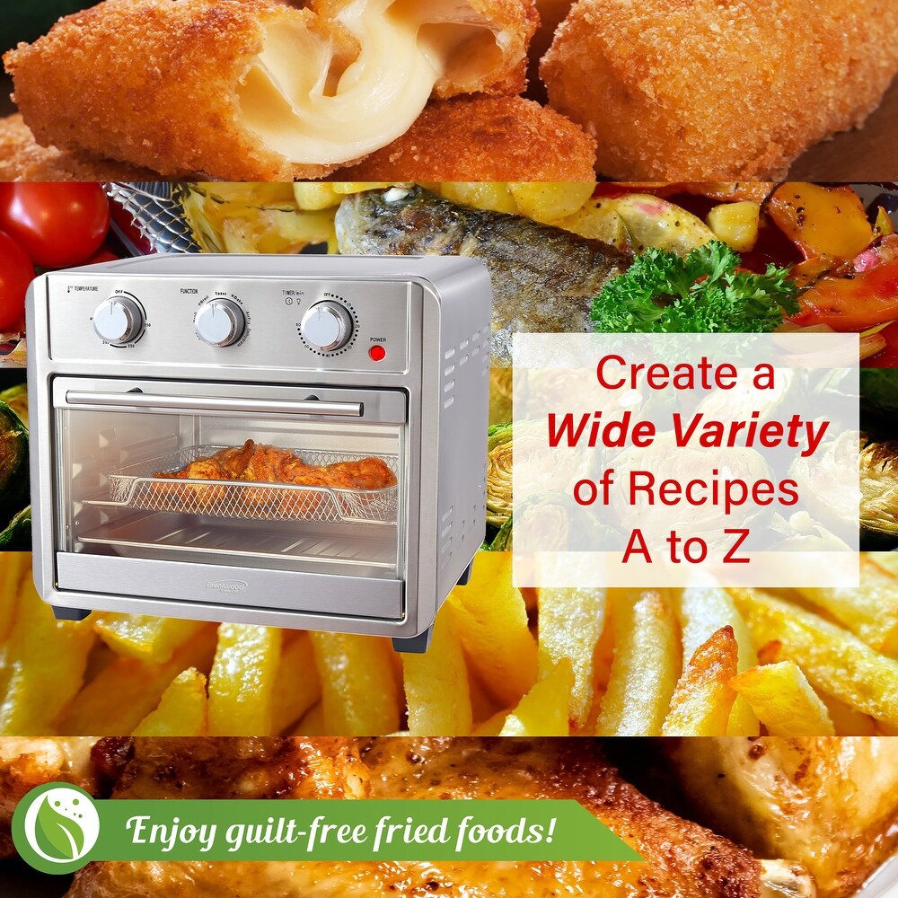 22.7 Liter Quart Stainless Steel Convection Air Fryer Toaster Oven