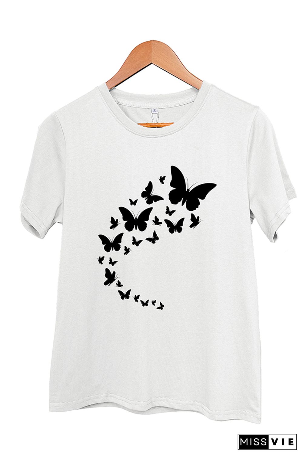 Flying Butterflies Graphic T-Shirt Wholesale