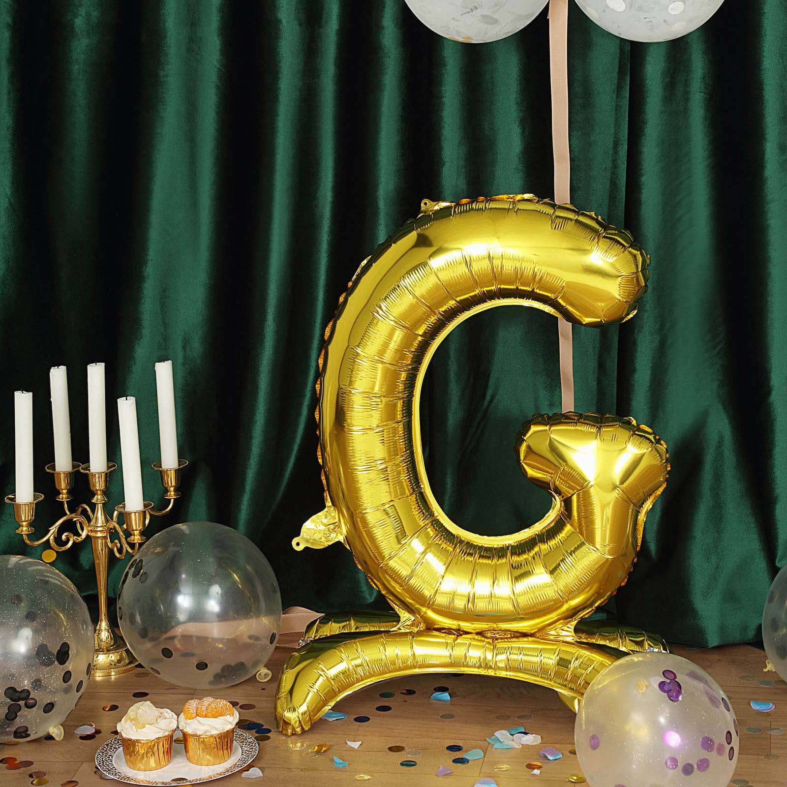 Gold Self Standing Helium/Air Mylar Foil Letter and Number Balloons 27