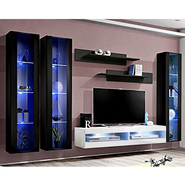 Fly CD2 34TV Wall Mounted Floating Modern Entertainment Center