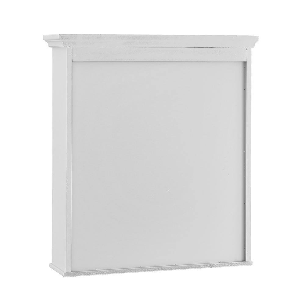 Home Decorators Collection Ashburn 23-12 in. W x 27 in. H x 8 in. D Bathroom Storage Wall Cabinet in White ASWW2327