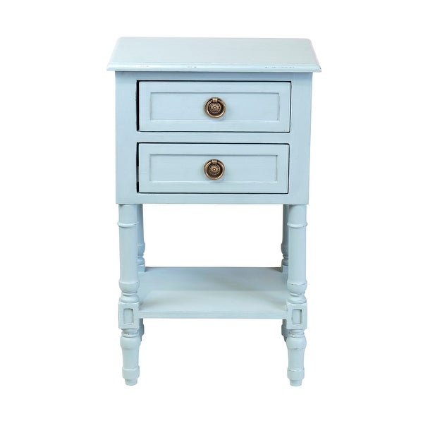 East at Main Painted Wood Side Table with Drawer