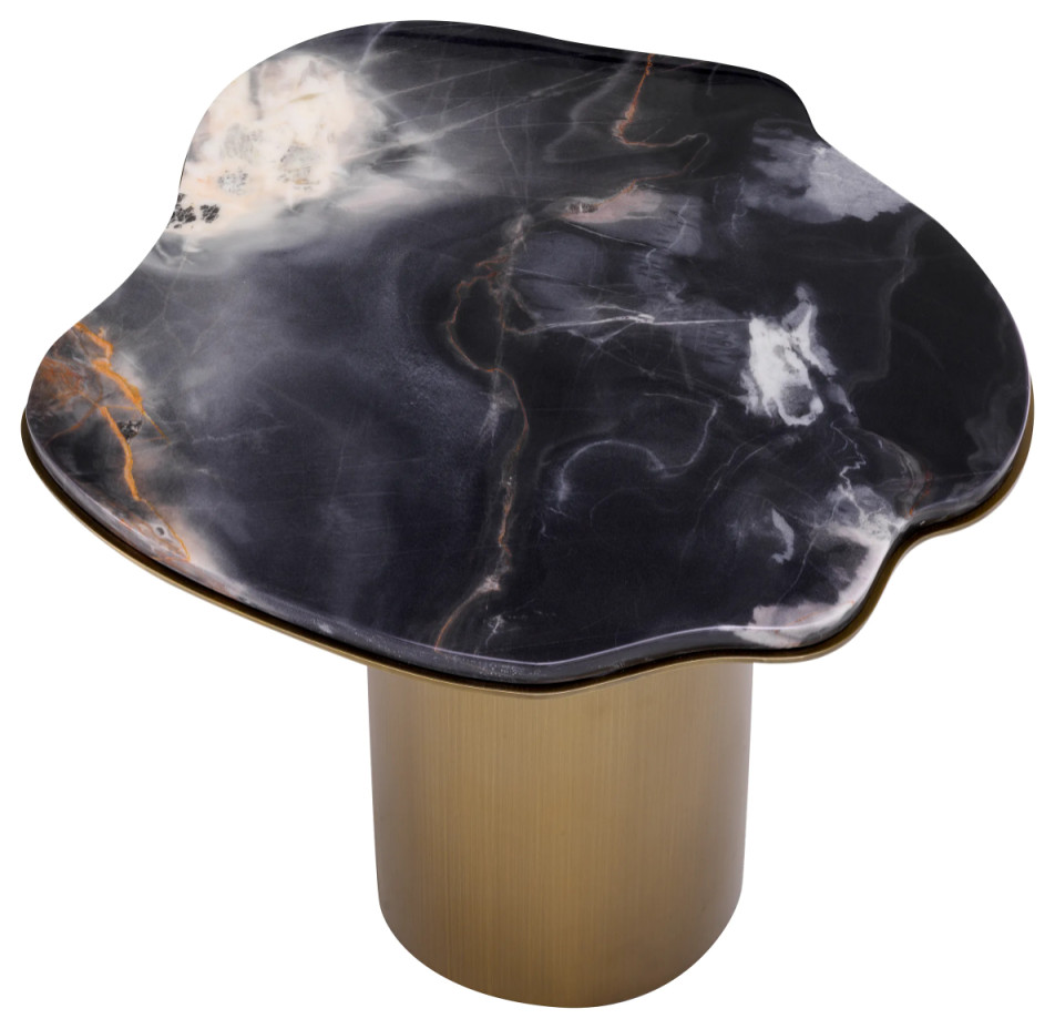 Free Form Marble Side Table  Eichholtz Shapiro   Contemporary   Side Tables And End Tables   by Oroa   Distinctive Furniture  Houzz