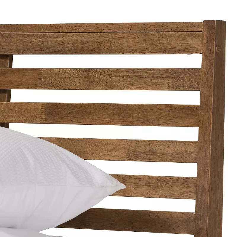 Baxton Studio Daylan Slatted Platform Bed