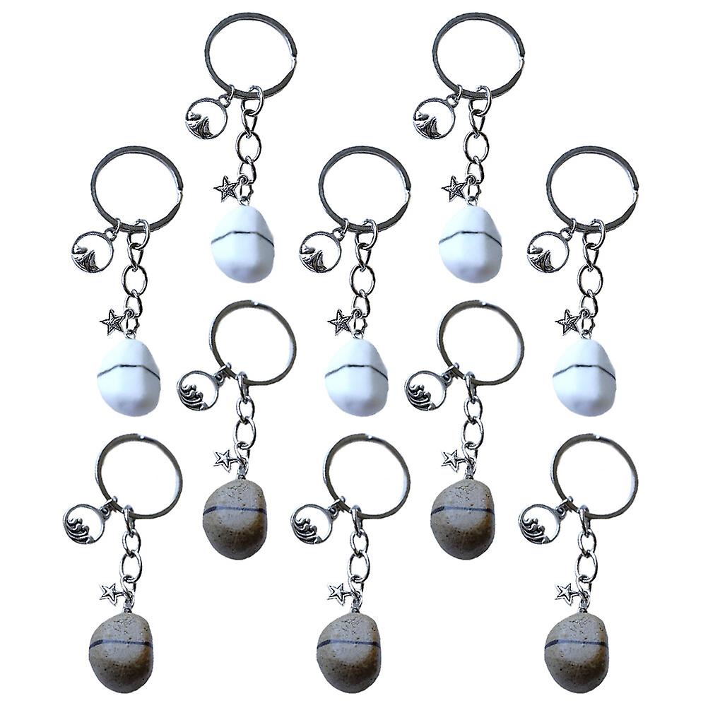 10pcs Lovely Key Ring Creative Hanging Pendants Creative Key Rings For Couples