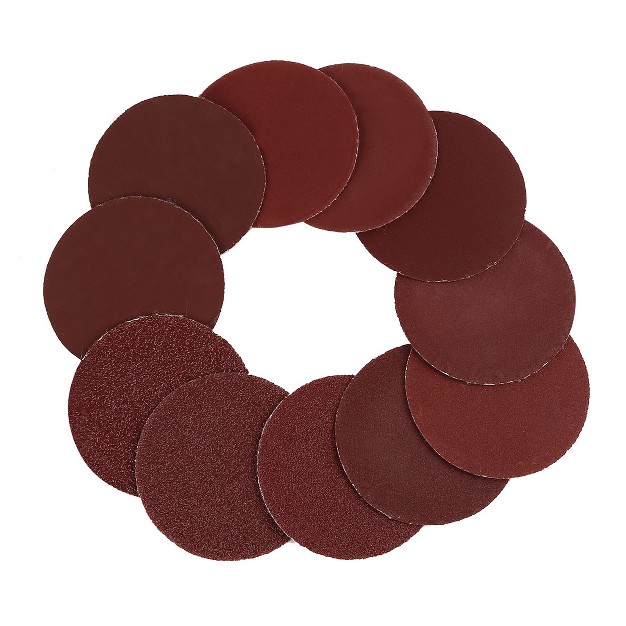 Unique Bargains Hook And Loop Sanding Discs Pads 60 80 120 180 240 Grits Sandpaper 2 Inch 100pcs