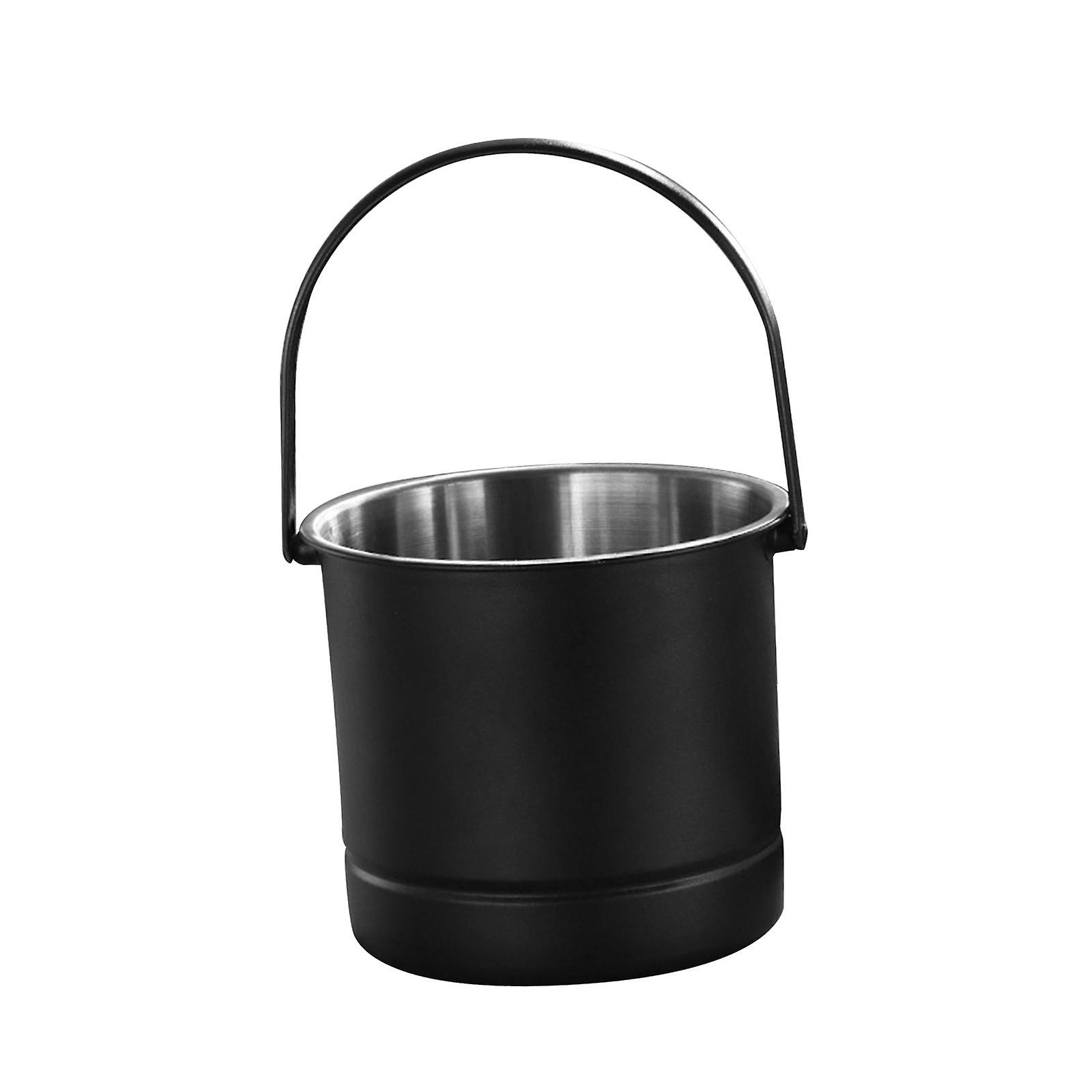 Ice Bucket With Handle Lightweight For Outdoor Activities Restaurant Parties Black