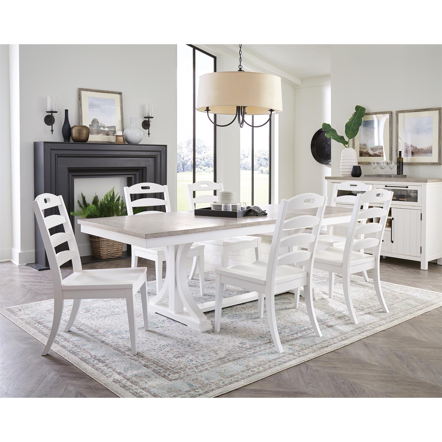 Napa White Ladderback Chair