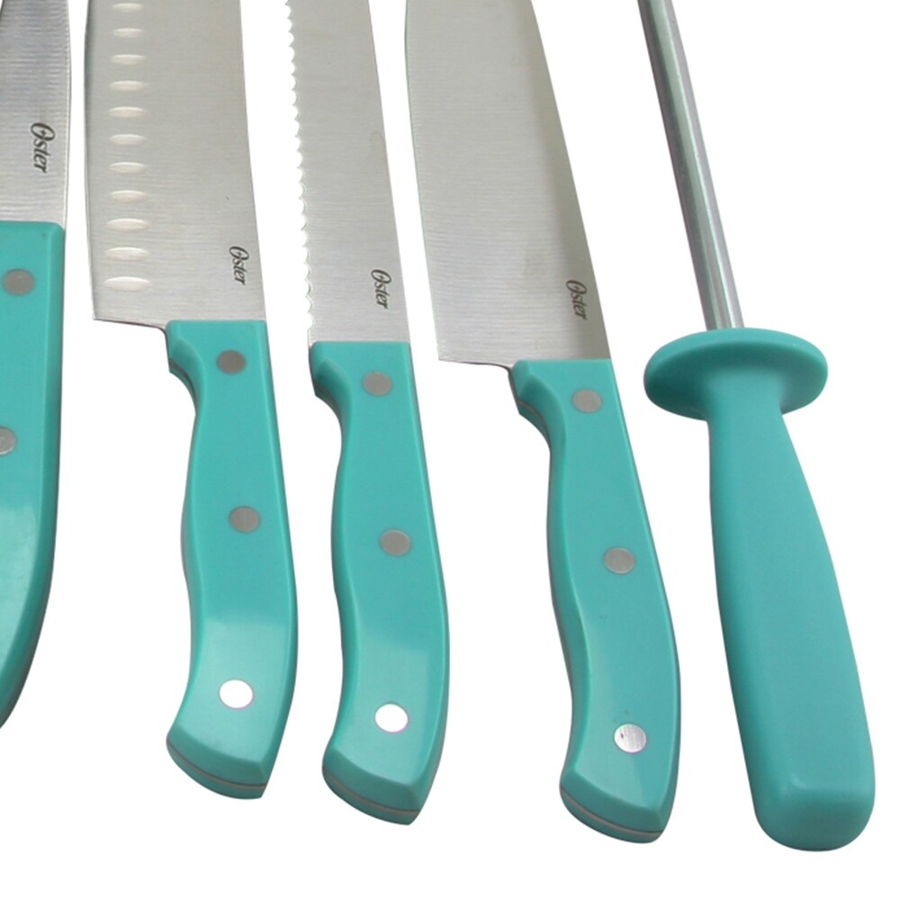 14 Piece Lightweight Stainless Steel Cutlery Set with Teal