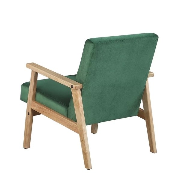 Morden Fort Accent Chair Armchair with Rubber Wood Frame