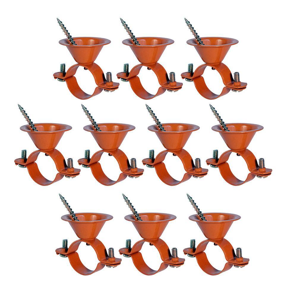 The Plumber's Choice 34 in. Pipe Bell Hanger in Copper Plated Steel (10-Pack) 34HBECP-10