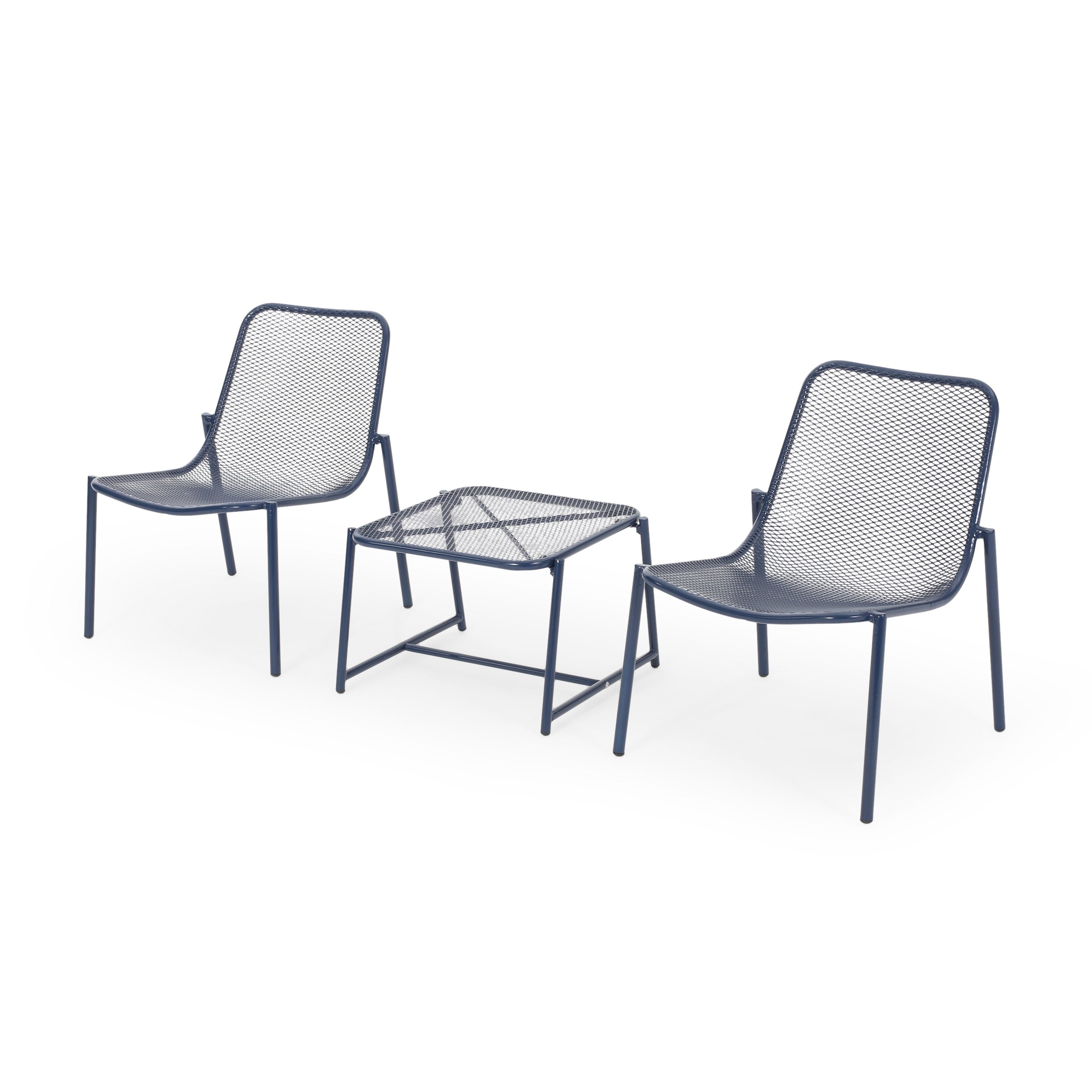 Brenner Outdoor Modern 2 Seater Chat Set