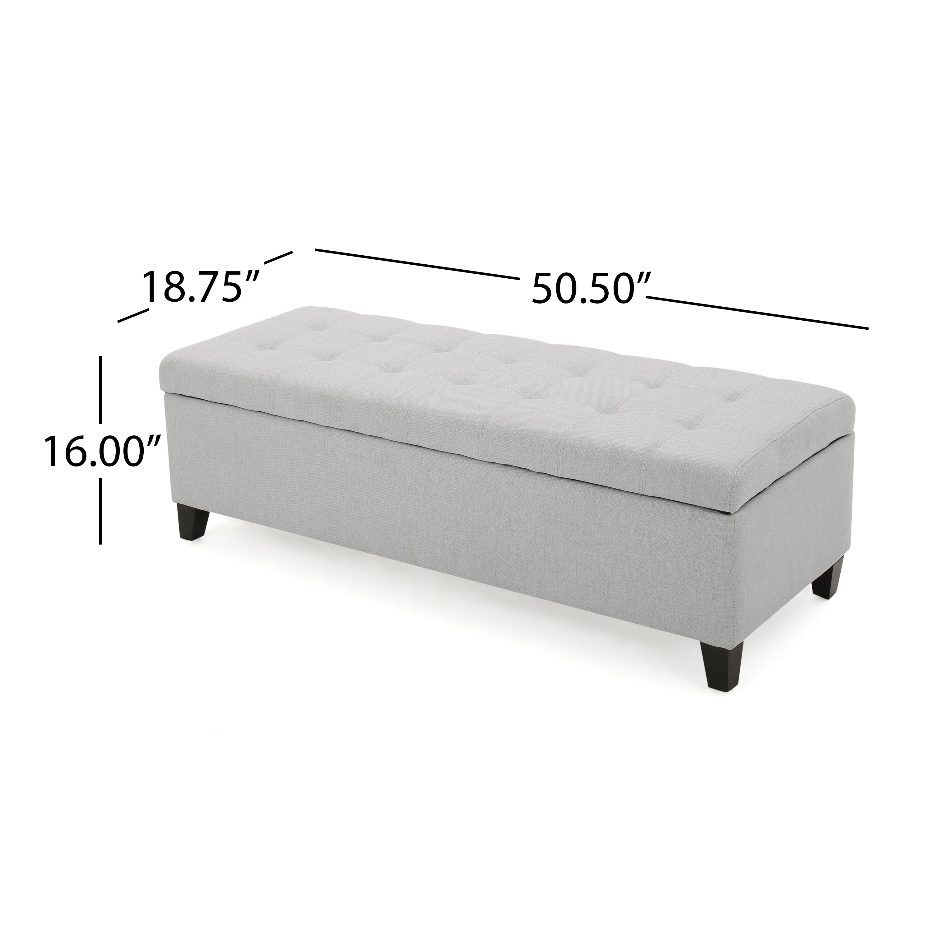 Sterling Fabric Tufted Storage Ottoman