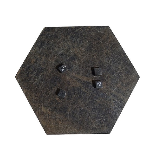 Aurora Home Piers Hexagon Marble Table - 18