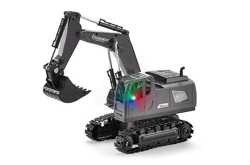 1:20 5 Channel Rc Excavator With Lightandcrawler - Grey