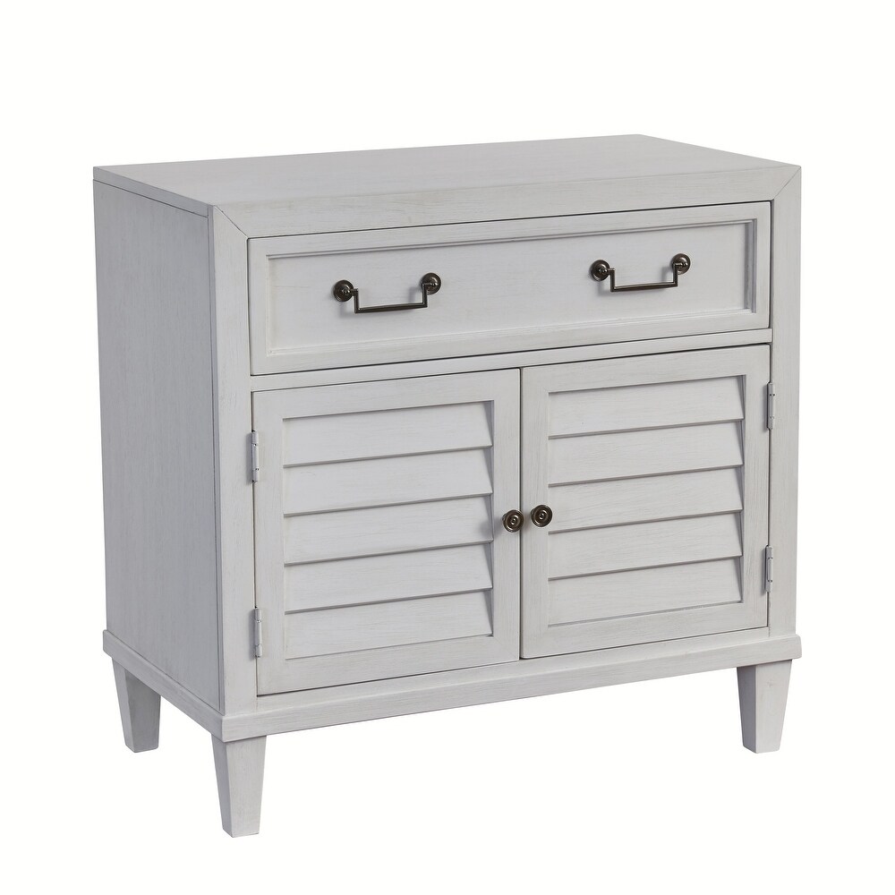 Destin 2 door White Cabinet Nightstand by Greyson Living