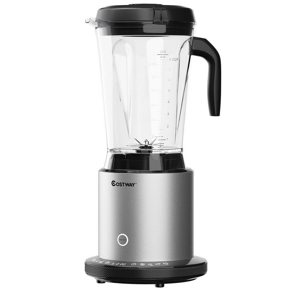 Costway 64 oz. Sliver 10-Speed Countertop Blender EP24952US