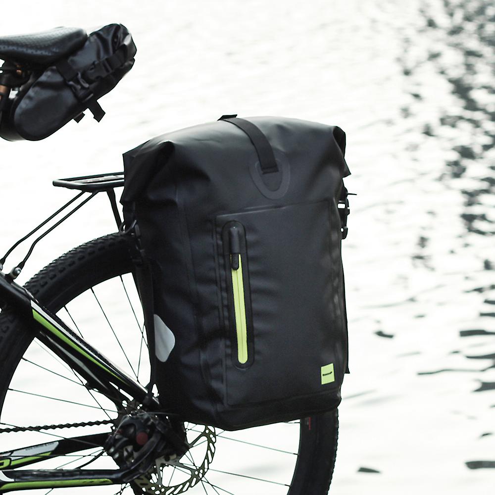 25l Waterproof Bike Bicycle Rear Rack Pannier Bag Cycling Rear Seat Bag Shoulder Bag No.187034