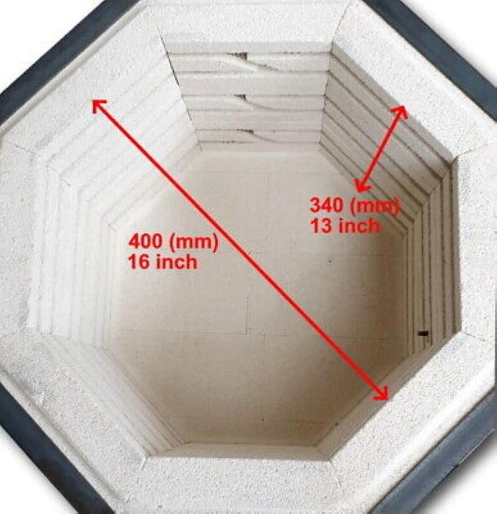 💥Harbor hold-ups Clearance💥Single Phase， Top-Loaded Programmable Kiln 45 Cu.L Inner 1240C/2264F