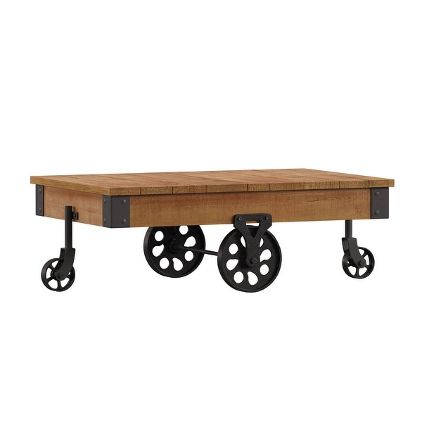 Myra Industrial and Rustic 47-inch Coffee Table by iNSPIRE Q Classic