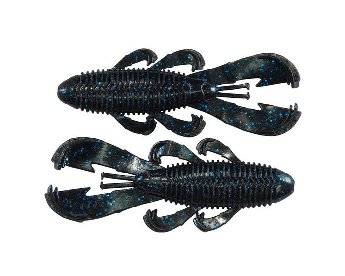 Googan Bandito Bug 3.3 Black Blue Flake， 9 Pack - GOGBB33BLB