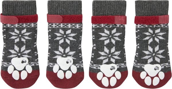 Frisco Non-Skid Non-Skid Fair Isle Dog Socks