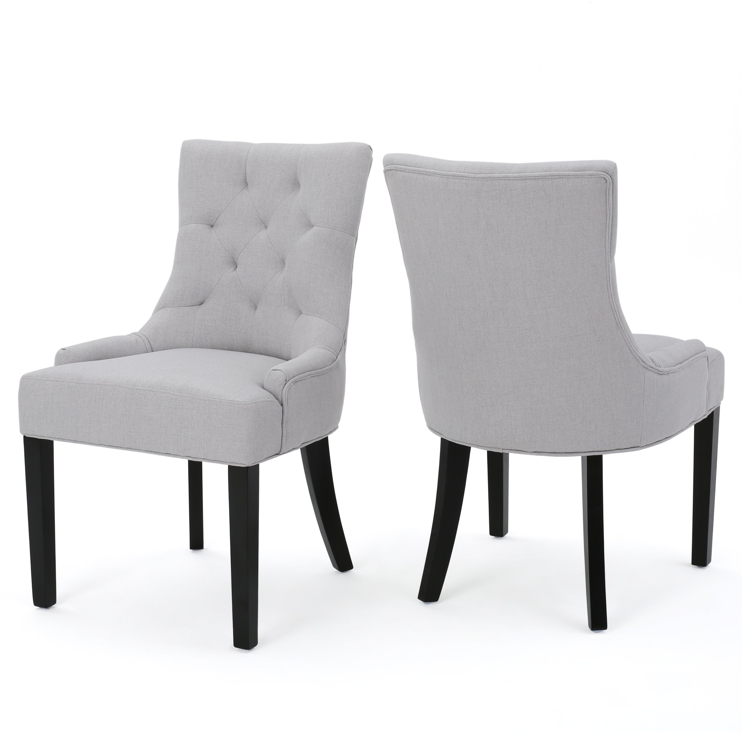 Stacy Tufted Fabric Dining Chairs (Set of 2)