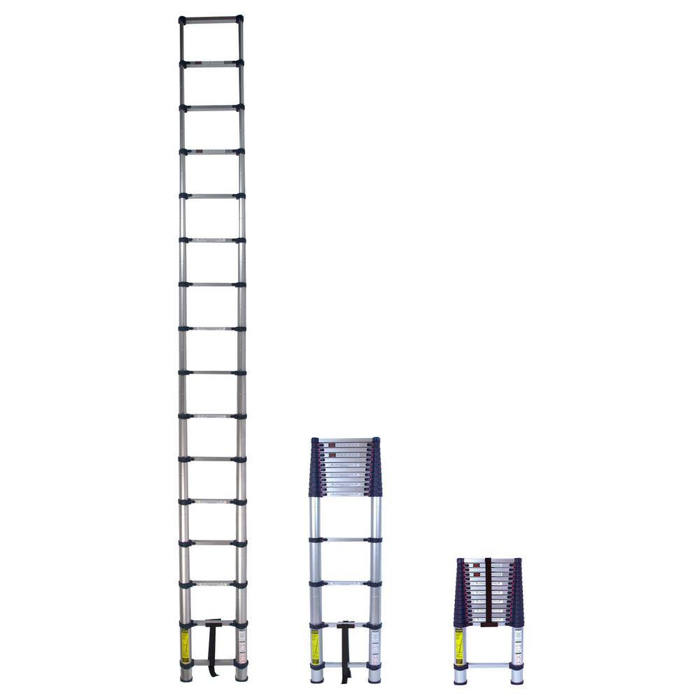 XTEND+CLIMB 15.5 ft. Aluminum Telescoping Extension Ladder (19.5 Reach Height) 250 lbs. Load Capacity Type I Duty Rating 785P+