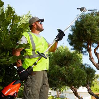 ECHO eFORCE 56V X Series Brushless Cordless Battery Pro Attachment Series String Trimmer with 5.0Ah Battery and Rapid Charger DPAS-2600SBR2