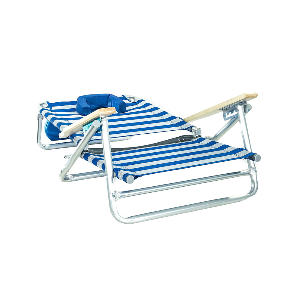 Ostrich SBSC-1016S South Adult Beach Lake Sand Lounging Chair， Striped (2 Pack)