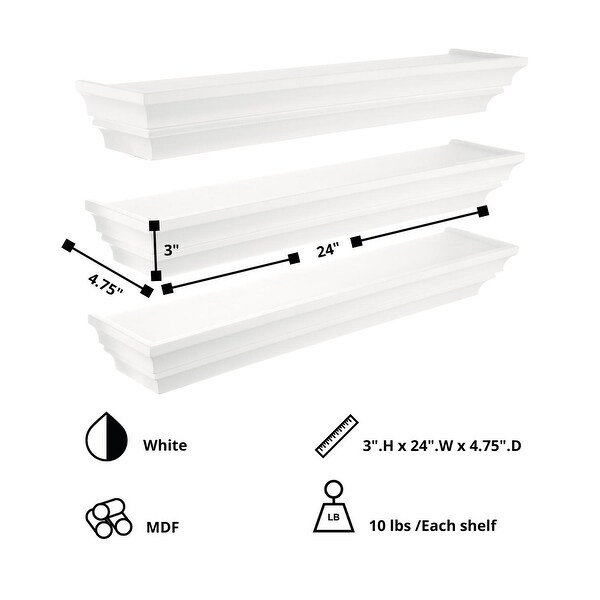 kieragrace KG Madison Wall Shelf，Set of 3