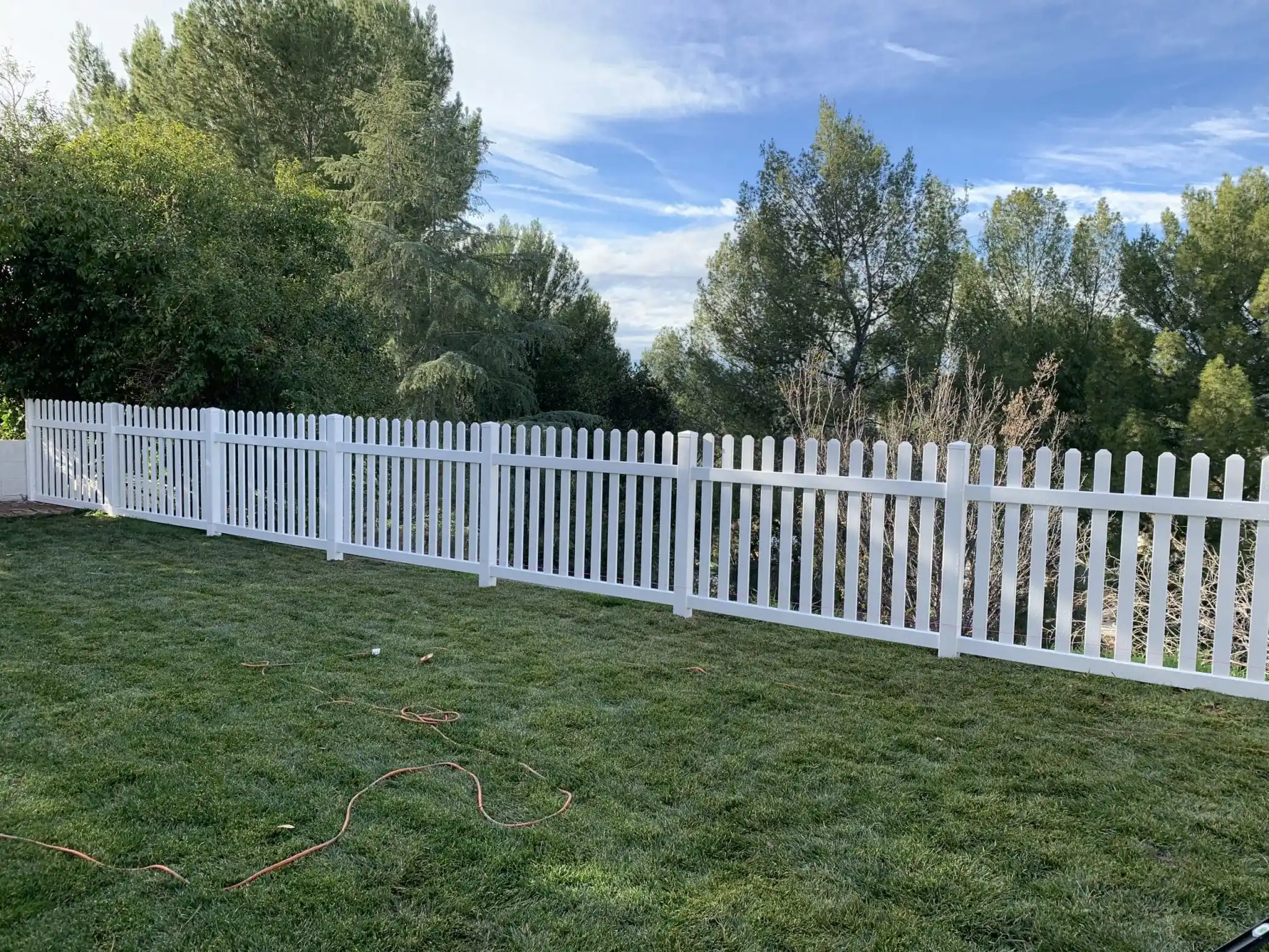 Wholesale White PVC Vinyl Fence composite fence with pickets series