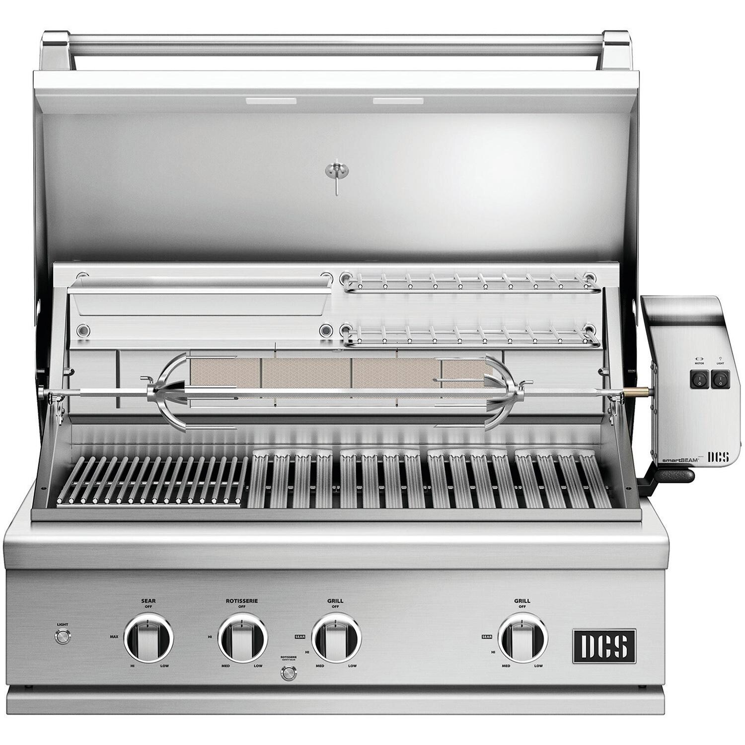 DCS Series 9 36-Inch Built-In Natural Gas Grill With Rotisserie and Infrared Burner