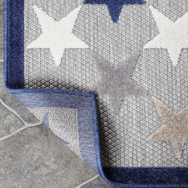 Whimsical Stars Modern Indoor Outdoor Area Rug By Blue Nile Mills